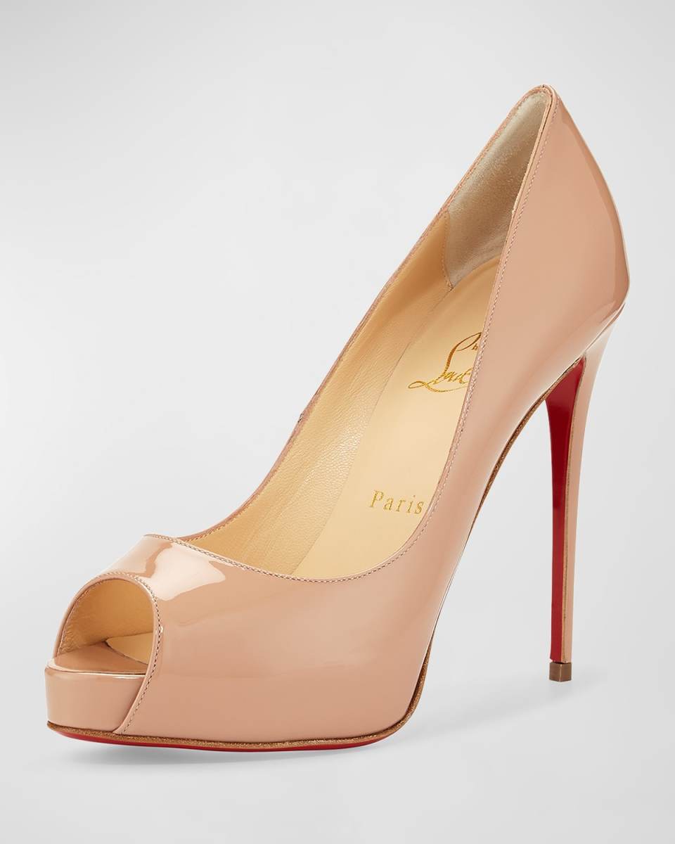 New Very Prive Patent Red Sole Pumps